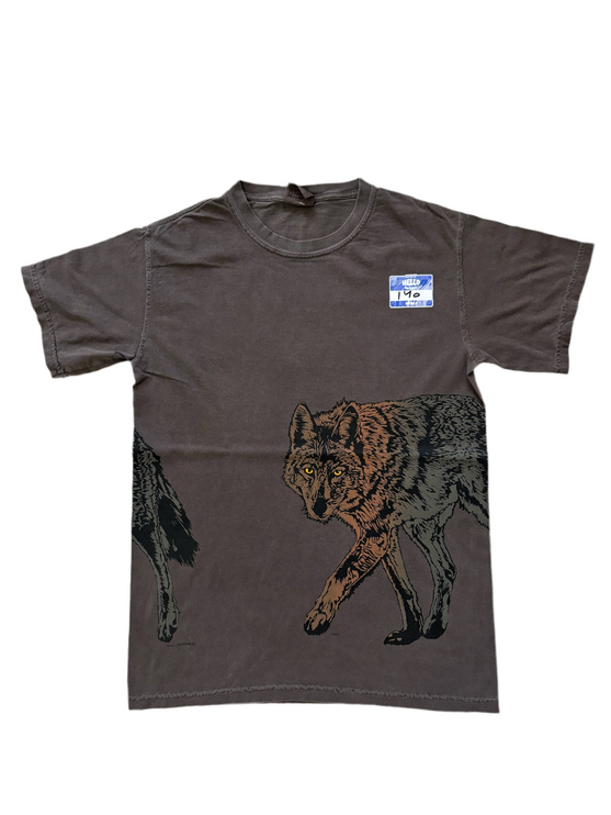 All over print wolf tee