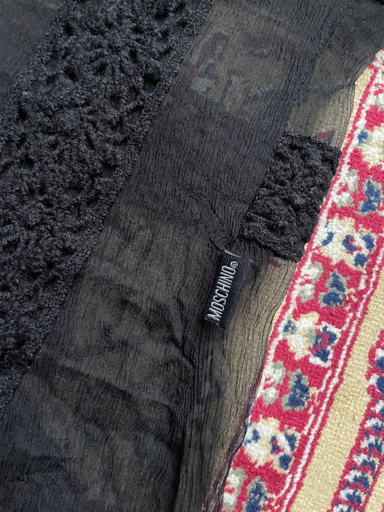 Moschino knitted see through dress