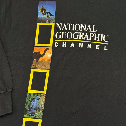Rare 90s single-stitched national geographic channel long sleeve tee