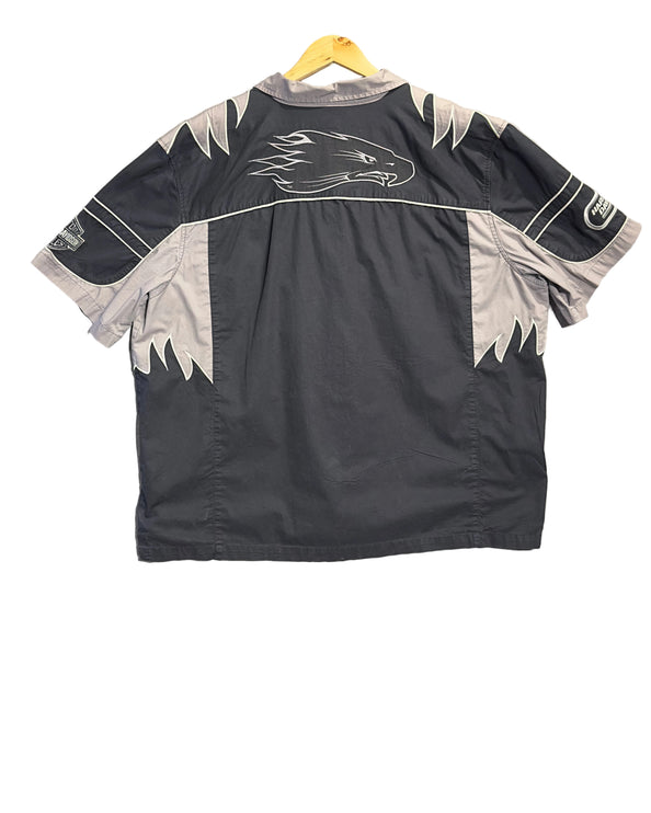 Harly division Screamin’ eagle racing button up shirt