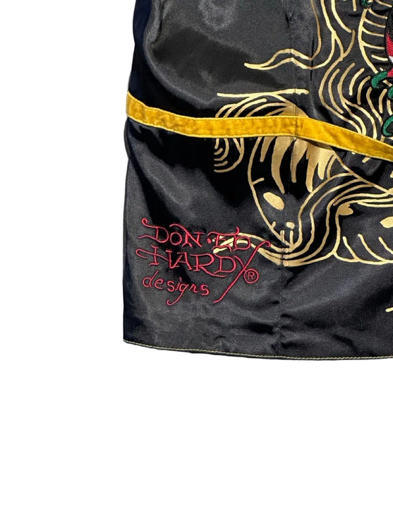 Ed Hardy Yellow Suede Vest