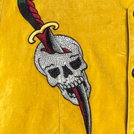 Ed Hardy Yellow Suede Vest