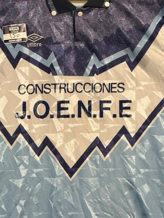 Vintage Umbro Football Jersey Construcciones J.O.E.N.F.E Sponsor #11