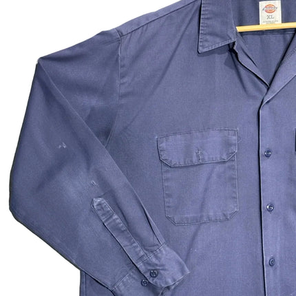 Navy Blue Dickies Long Sleeve Work Shirt