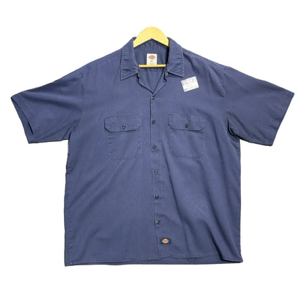 Navy Blue Dickies Short Sleeve Work Shirt