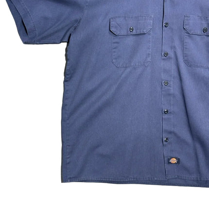 Navy Blue Dickies Short Sleeve Work Shirt