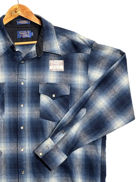 Pendleton 90’s Wool Plaid Western Shirt