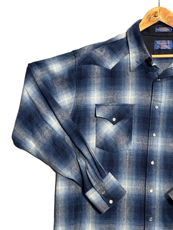 Pendleton 90’s Wool Plaid Western Shirt