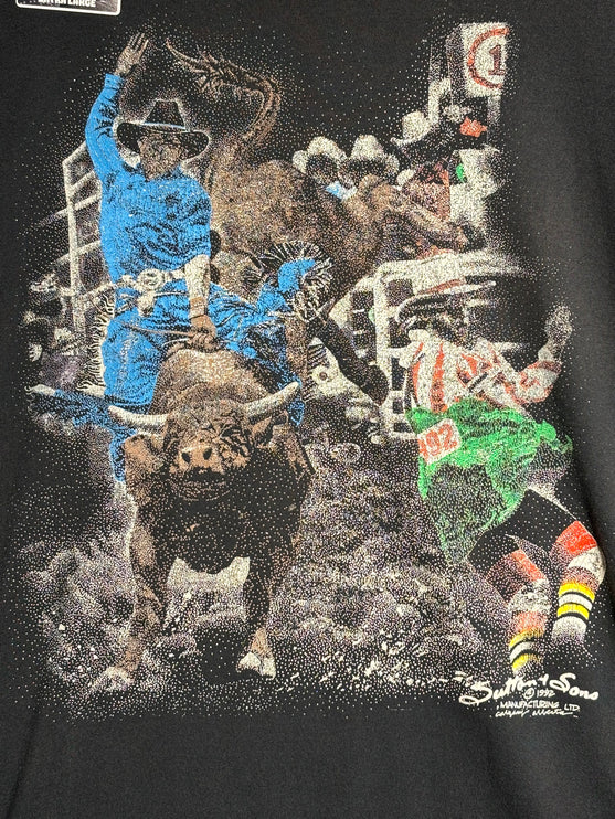 Vintage Rodeo Graphic Print Short Sleeve T-Shirt