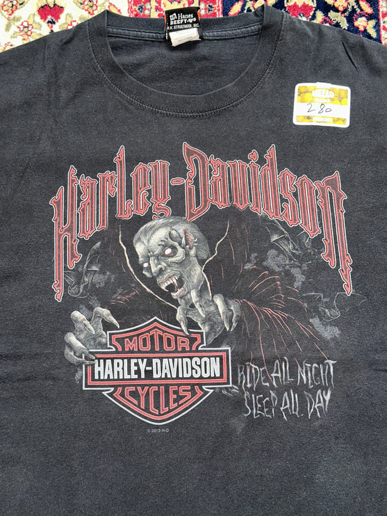 HARLEY-DAVIDSON RIDE ALL NIGHT SLEEP ALL DAY TEE