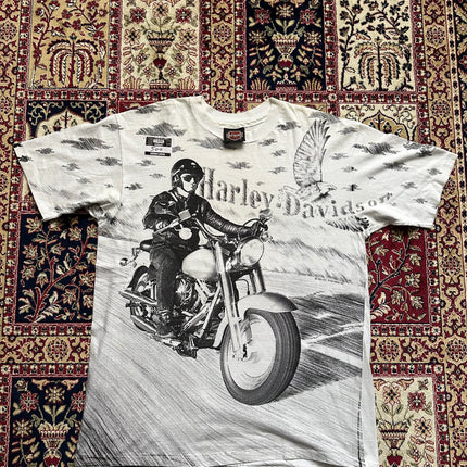 1991 RARE AOP HARLEY-DAVIDSON FLAGSTAFF TEE
