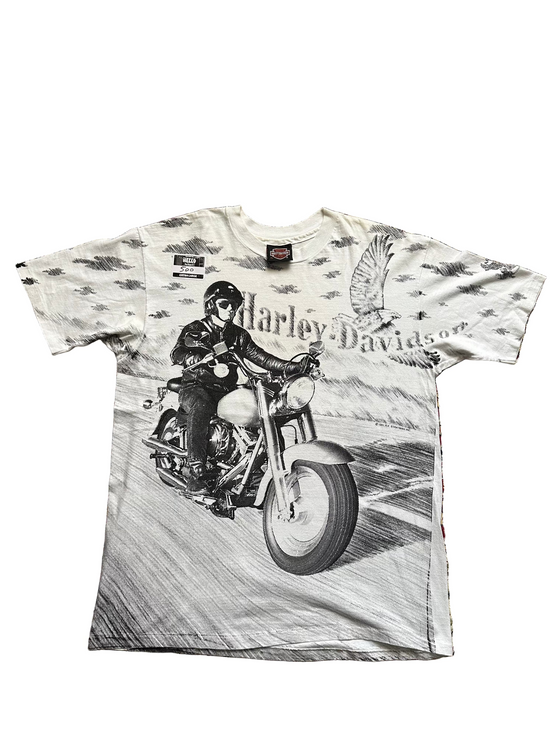 1991 RARE AOP HARLEY-DAVIDSON FLAGSTAFF TEE
