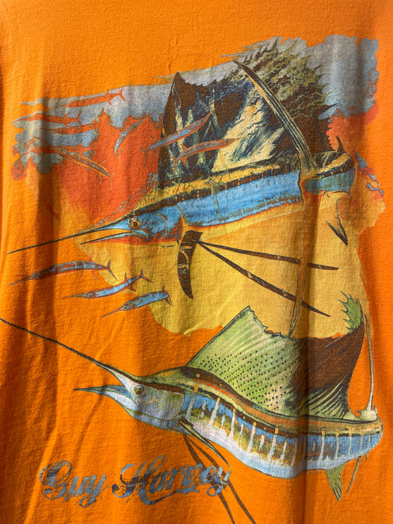 Guy Harvey Swordfish Tee Orange