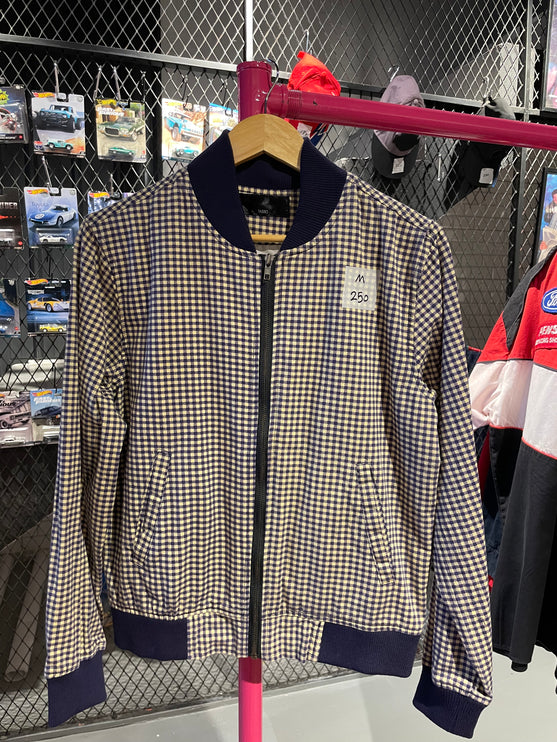 Tasso navy and cream gingham Jacket