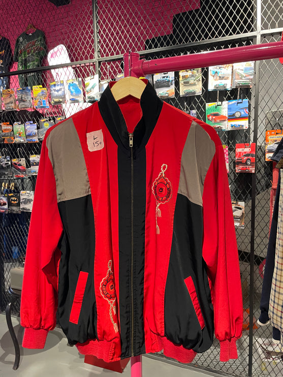 Red korean embroidered jacket