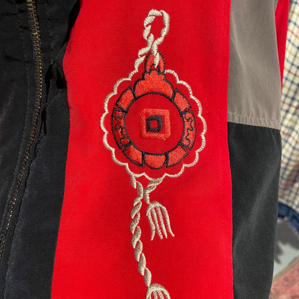 Red korean embroidered jacket