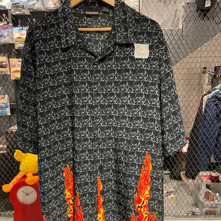 Flaming Skull bowling short