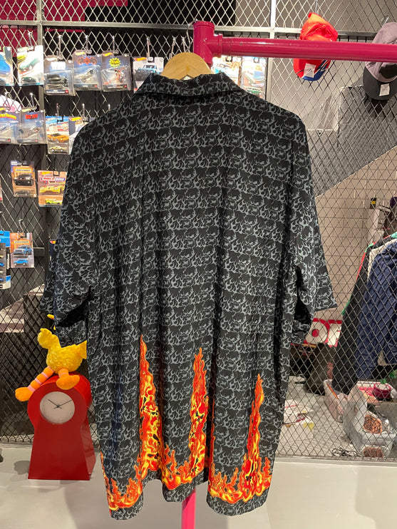 Flaming Skull bowling short