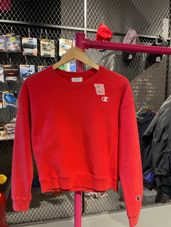 Red Champion Crewneck