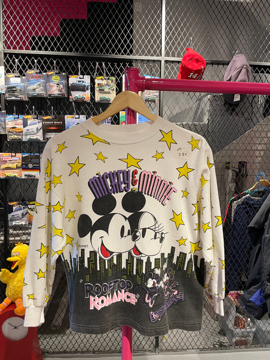 Mickey & Minnie rooftop romance crewneck