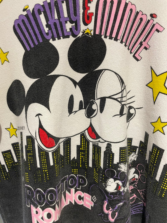 Mickey & Minnie rooftop romance crewneck