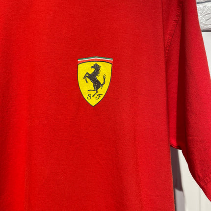 red ferrari logo tee