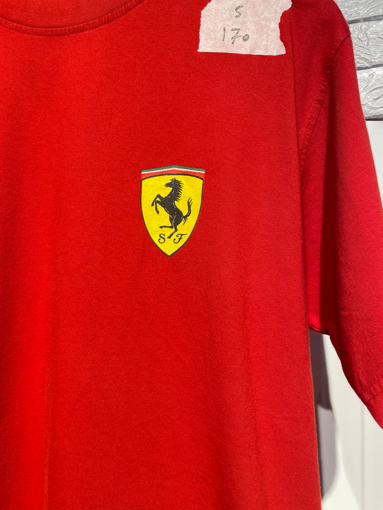 red ferrari logo tee