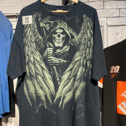 grim reaper all over print tee