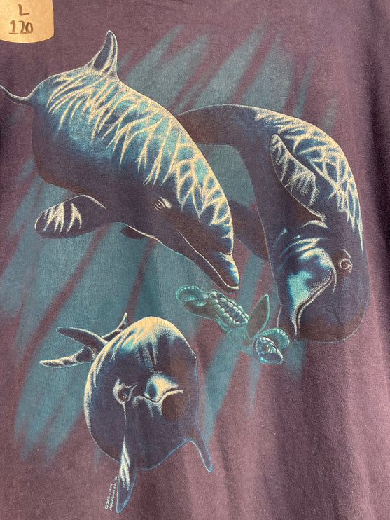 blue dolphins tee