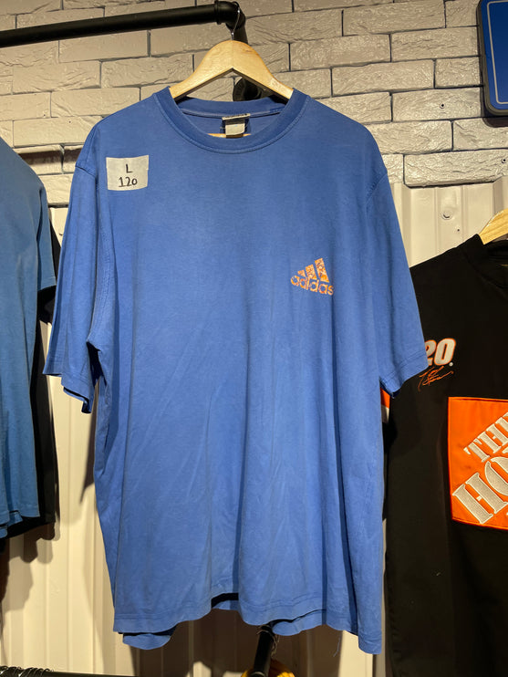 blue Adidas tee