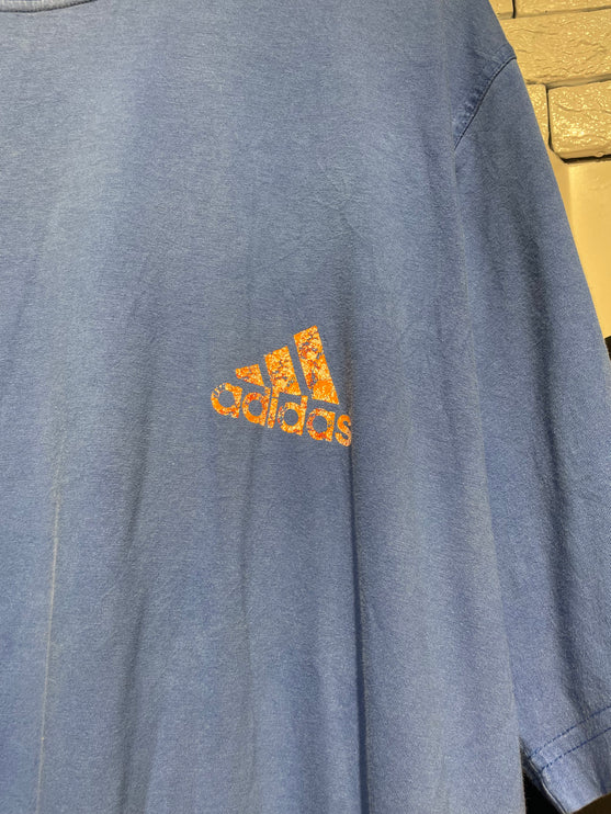 blue Adidas tee