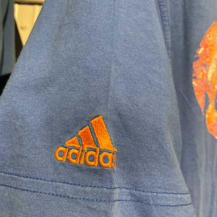 blue Adidas tee