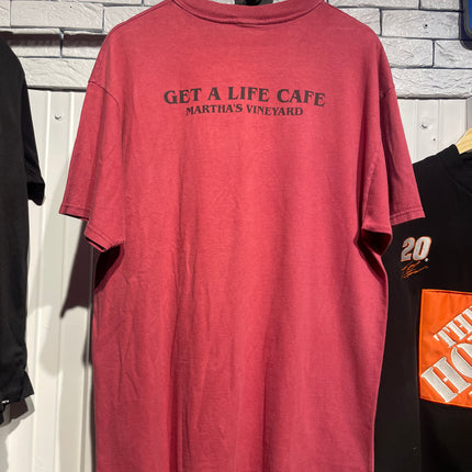 get a life cafe tee