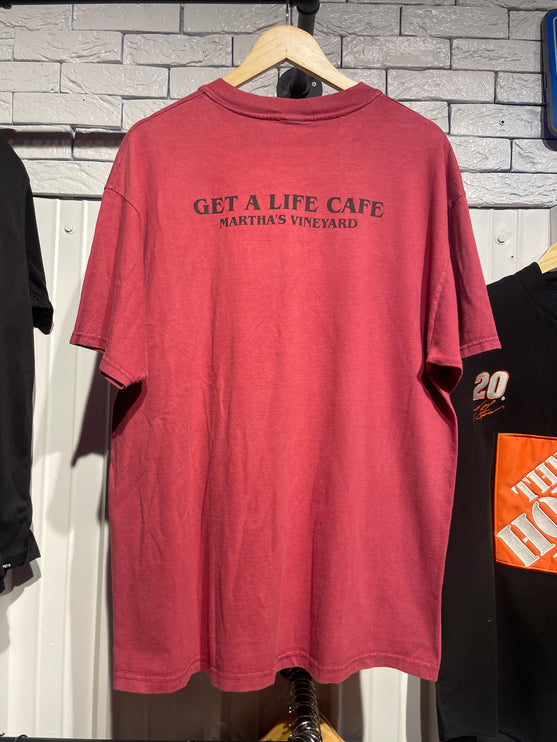 get a life cafe tee