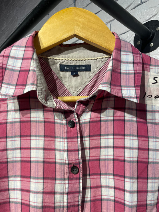 Tommy Hilfiger plaid button-up shirt