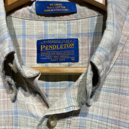 Pendleton short-sleeved plaid button-up shirt