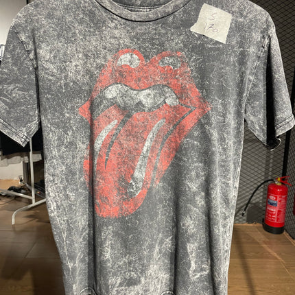 THE ROLLING STONES ACID WASH LOGO TEE