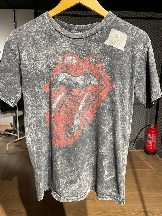 THE ROLLING STONES ACID WASH LOGO TEE