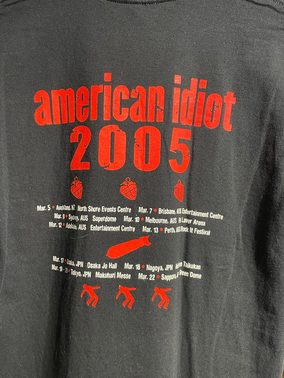 2005 GREEN DAY AMERICAN IDIOT TEE