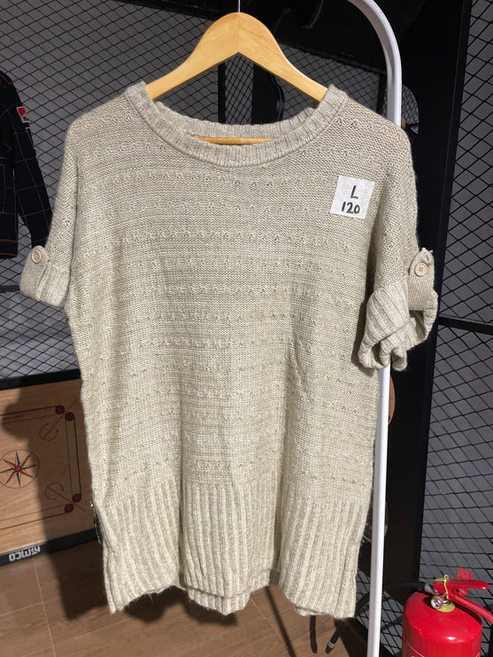 Short Sleeved Knitted Sweater