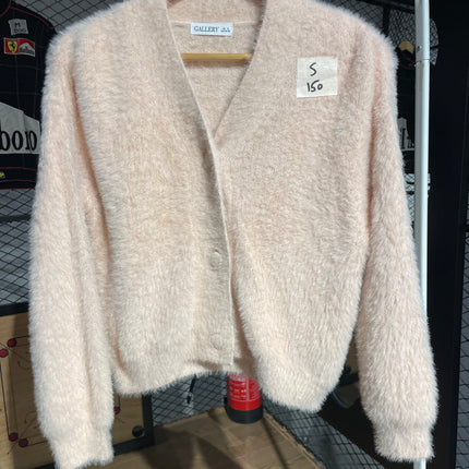 Fuzzy Pink Cardigan