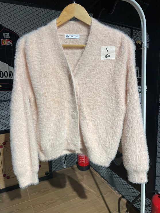 Fuzzy Pink Cardigan