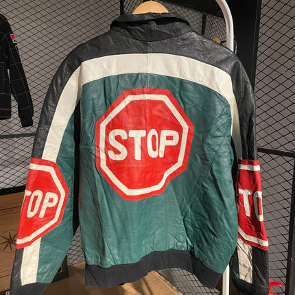 STOP SIGN LEATHER JACKET