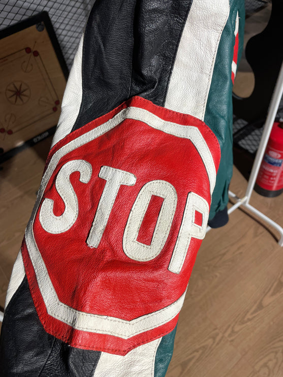 STOP SIGN LEATHER JACKET