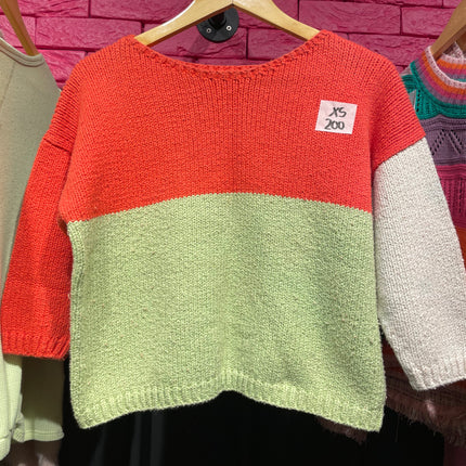 multi-colored sweater