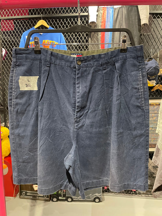 Tommy Hilfiger navy linen shorts