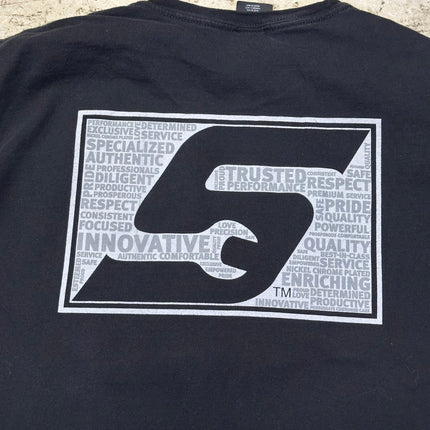 Snap on logo tee