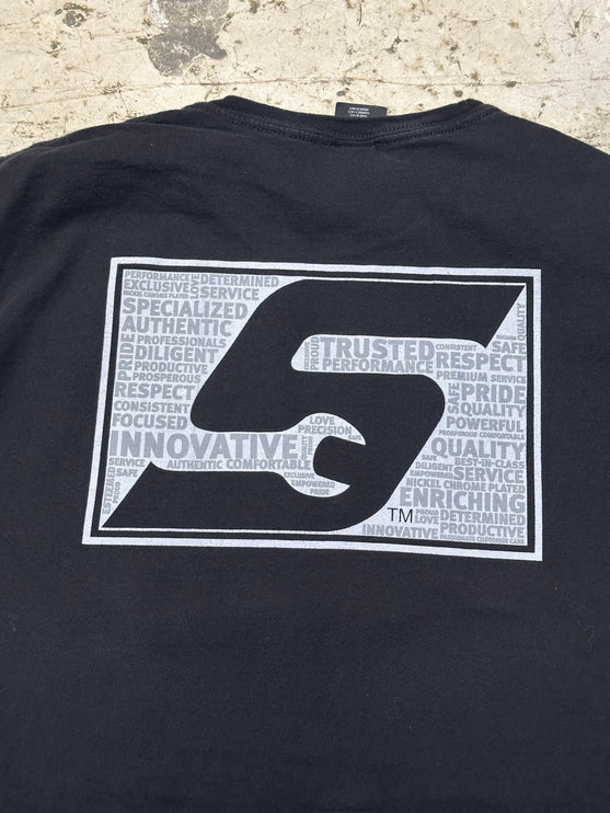 Snap on logo tee
