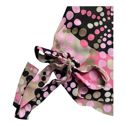 Polka dots chiffon halter top
