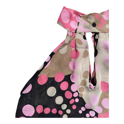 Polka dots chiffon halter top